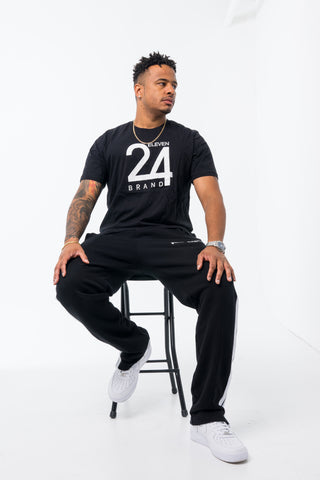 Official Eleven 24 Brand Black Tee